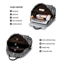 Womens Backpack Purse Leather Backpack Purse for Women Travel Fashion Backpack Black - Thumbnail 2