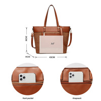 Womens Fashion Purses and Handbags Top Handle Satchel Tote Bags White - Thumbnail 3