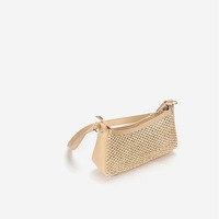 Women Beach Woven Bag Shoulder Bag Brown - Thumbnail 2