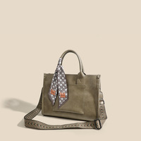 Women Purses and Handbags Shoulder Tote Bags Top Handle Satchel Grey - Thumbnail 2