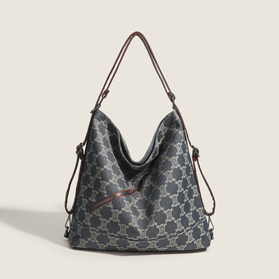 Womens Top-Handle Hobo Purse Roomy Casual Shoulder Bags Blue