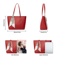 Womens Purses and Handbags Shoulder Bag Red - Thumbnail 1