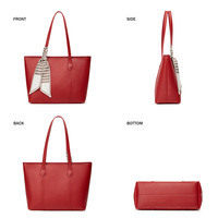 Womens Purses and Handbags Shoulder Bag Red - Thumbnail 2