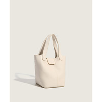 Ladies' Bucket Bag Crossbody Bag White - Thumbnail 1