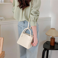 Women Leather Crossbody Bags Women's Tote Shoulder Bag White - Thumbnail 1