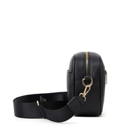 Women's Small Classy Crossbody Purse Leather Satchel Bags Black - Thumbnail 3