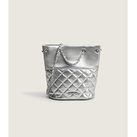 Hobo Bags Vegan Leather Crossbody Bag Guitar Strap Shoulder Purses Silver - Thumbnail 2