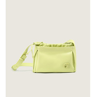 Ladies' Pleated Cloud Bag Small Classy Crossbody Purse Yellow - Thumbnail 1