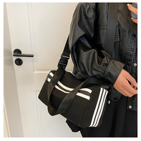 New Crossbody Bag, Handbag, Oxford Cloth Bag Black - Thumbnail 1