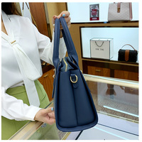 Women Purses and Handbags Top Handle Satchel Shoulder Bags Blue - Thumbnail 1