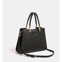 Large Canvas Tote Bag for Women,Womens Laptop Work Book Bags Crossbody Purse Handbag Black - Thumbnail 2