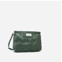 Ladies' PU Space Bag Soft Cotton High Quality Shoulder Crossbody Bag Green - Thumbnail 1