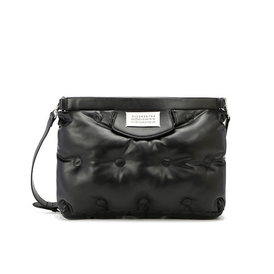 Ladies' PU Space Bag Soft Cotton High Quality Shoulder Crossbody Bag Black