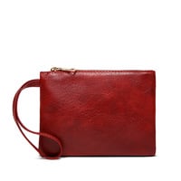 Women Handbags Purse Ladies Boho Shoulder Bag Crossbody Purses Faux Leather Red - Thumbnail 3