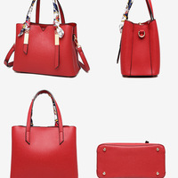 Purses and Handbags for Women Crossbody PU Leather Tote Top Handle Satchel Shoulder Bags Red - Thumbnail 2