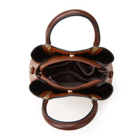 Women Tote Bag Handbags PU Leather Fashion Hobo Shoulder Bags with Adjustable Shoulder Strap Brown - Thumbnail 3