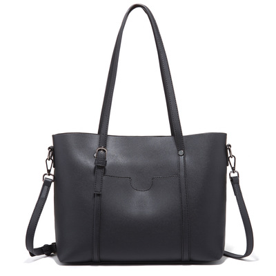 Women's tote bag handbag black - Thumbnail 5