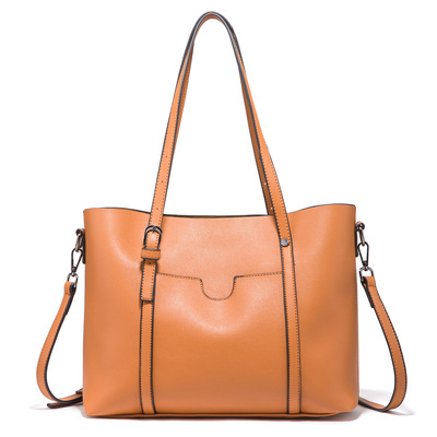 Women's tote bag handbag brown - Thumbnail 3