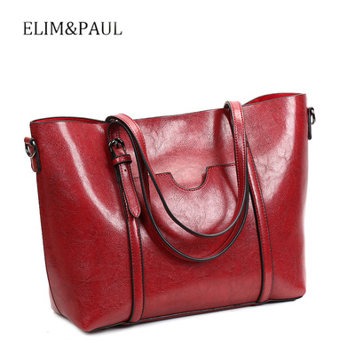 Women top handle satchel handbags shoulder bag messenger tote bag purse red