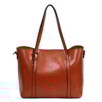 Women Top Handle Satchel Handbags Shoulder Bag Messenger Tote Bag Purse Brown - Thumbnail 3