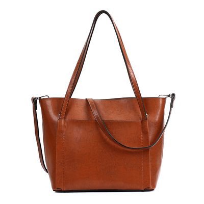 Women's satchel purse handbag brown