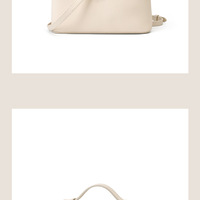 Genuine Leather Women's Bag Gigi Same Style Handbag White - Thumbnail 2