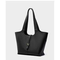 Genuine Leather Shoulder Crossbody Purse For Women Black - Thumbnail 1