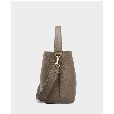 Genuine leather women's shoulder bag crossbody bag brown