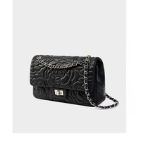 Women Genuine Leather Shoulder Bags Classic Crossbody Purses for Lady Handbag Black - Thumbnail 2