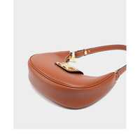 Women Genuine Leather Shoulder Bags Classic Crossbody Purses for Lady Handbag Brown - Thumbnail 3