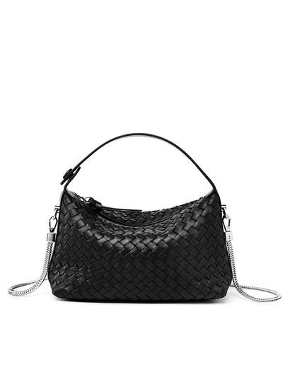 Genuine Leather Women's Evening Handbags Black