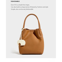 Genuine Leather Purses and Handbags for Women Crossbody Stachel Shoulder Bags Brown - Thumbnail 1