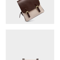 Genuine Leather Backpack Travel Backpack White - Thumbnail 3