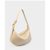 Genuine Leather Women's Crossbody Purse Handbag White - Thumbnail 1