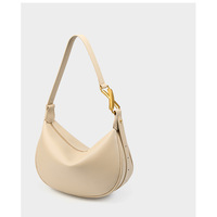 Genuine Leather Women's Crossbody Purse Handbag White - Thumbnail 3