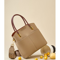 Genuine Leather Woman Crossbody Purses Handbags Shoulder Bags Grey - Thumbnail 2