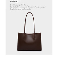 Genuine Leather Women's Shoulder Handbags Purple - Thumbnail 1