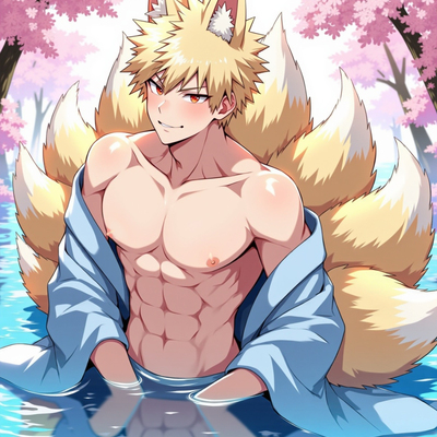 Kitsune bakugou art print! (signed)