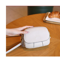 Genuine Leather Women Small Crossbody Bags Hobo Purses White - Thumbnail 2
