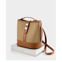 Genuine Leather Shoulder Bag for Women Purses and Handbags Brown - Thumbnail 2