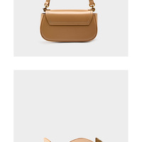 Women's Small Crossbody Bags Lady Cow Leather Shoulder Handbag Brown - Thumbnail 3