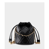 Genuine Leather Women Handbag Purse Top Handle Shoulder Crossbody Bag Black - Thumbnail 1