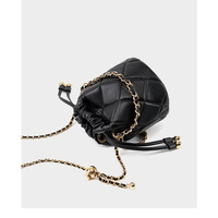 Genuine Leather Women Handbag Purse Top Handle Shoulder Crossbody Bag Black - Thumbnail 4