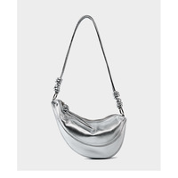 Genuine Leather Women Cross Body Bag Cute Designer Handbags Silver - Thumbnail 3
