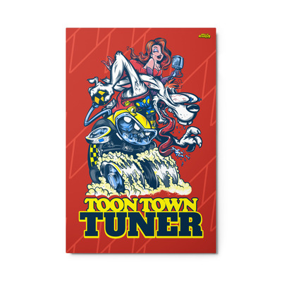 Toon Town Tuner Metal print
