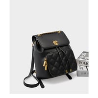 Genuine Leather Backpack Travel Backpack Black - Thumbnail 2