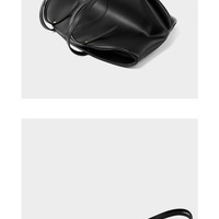 Genuine Leather Women Shoulder Purses and Handbags Black - Thumbnail 3