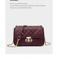 Genuine Leather Women Lightweight Handbags Shoulder Bag Red - Thumbnail 1