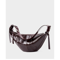 Women Genuine Leather Crossbody Bags Brown - Thumbnail 1