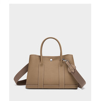 Women Genuine Leather Tote Bag Handbags Bronze - Thumbnail 1